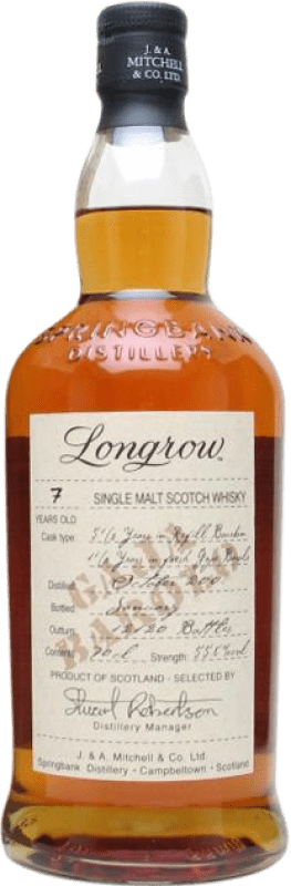 106,95 € Kostenloser Versand | Single Malt Whisky Springbank Longrow Gaja Barolo Campbeltown Großbritannien 7 Jahre Flasche 75 cl