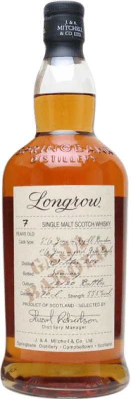 106,95 € Kostenloser Versand | Whiskey Single Malt Springbank Longrow Gaja Barolo Campbeltown Großbritannien 7 Jahre Flasche 75 cl