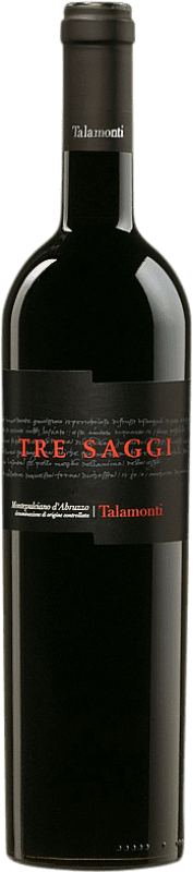 12,95 € Бесплатная доставка | Красное вино Talamonti Tre Saggi D.O.C. Montepulciano d'Abruzzo Абруцци Италия Montepulciano — Монтепульчано Бутылка 75 cl