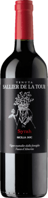 13,95 € Free Shipping | Red wine Tasca Conti d'Almerita Sallier de La Tour D.O.C. Sicilia Sicily Italy Syrah Bottle 75 cl