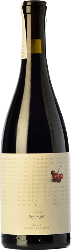 13,95 € Spedizione Gratuita | Vino rosso Tayaimgut Fresc Negre Crianza Spagna Merlot Bottiglia 75 cl