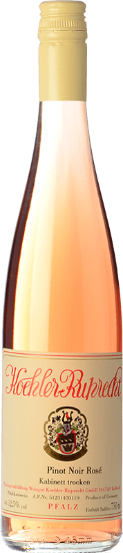 13,95 € Envío gratis | Vino rosado Koehler Ruprecht Spätburgunder Rosé Trocken Q.b.A. Pfälz Pfälz Alemania Pinot Negro Botella 75 cl