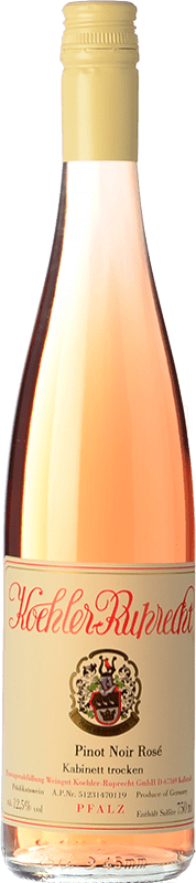 14,95 € Envío gratis | Vino rosado Koehler Ruprecht Rosé Seco Q.b.A. Pfälz Pfälz Alemania Pinot Negro Botella 75 cl