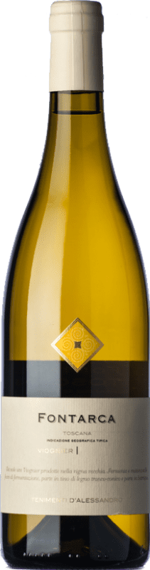28,95 € Бесплатная доставка | Белое вино Tenimenti d'Alessandro Fontarca I.G.T. Toscana Тоскана Италия Viognier бутылка 75 cl