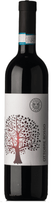 15,95 € Envío gratis | Vino Tinto I Fauri Ottobre D.O.C. Montepulciano d'Abruzzo Abruzzo Italia Montepulciano Botella 75 cl