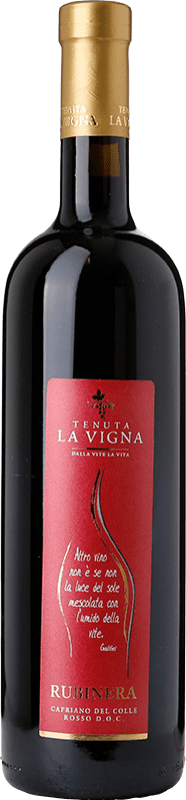 10,95 € Free Shipping | Red wine La Vigna Rubinera D.O.C. Capriano del Colle Lombardia Italy Merlot, Sangiovese, Marzemino Bottle 75 cl