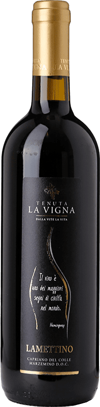 10,95 € Бесплатная доставка | Красное вино La Vigna Lamettino D.O.C. Capriano del Colle Ломбардии Италия Marzemino бутылка 75 cl