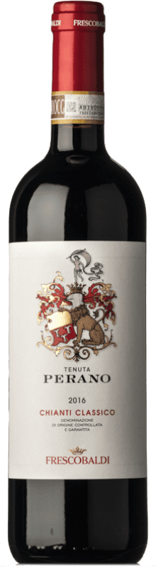 19,95 € 免费送货 | 红酒 Marchesi de' Frescobaldi Tenuta Perano D.O.C.G. Chianti Classico 托斯卡纳 意大利 Sangiovese 瓶子 75 cl