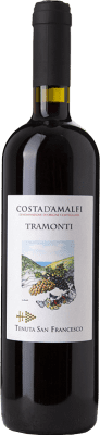 21,95 € Envío gratis | Vino Tinto San Francesco Tramonti D.O.C. Costa d'Amalfi Campania Italia Aglianico, Piedirosso, Tintore di Tramonti Botella 75 cl