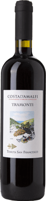 19,95 € Envío gratis | Vino tinto San Francesco Tramonti Rosso D.O.C. Costa d'Amalfi Campania Italia Aglianico, Piedirosso, Tintore di Tramonti Botella 75 cl