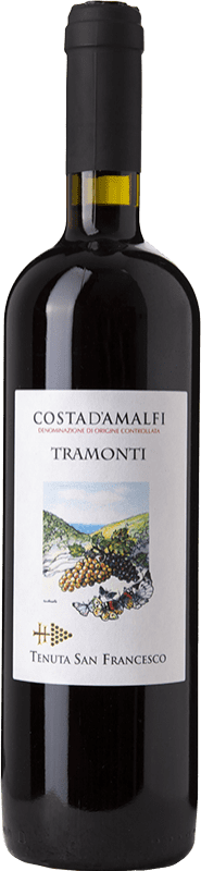 21,95 € Envoi gratuit | Vin Rouge San Francesco Tramonti D.O.C. Costa d'Amalfi Campanie Italie Aglianico, Piedirosso, Tintore di Tramonti Bouteille 75 cl