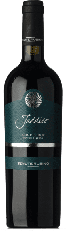 27,95 € Free Shipping | Red Wine Tenute Rubino Jaddico Reserve — Aged D.O.C. Brindisi Puglia Italy Negroamaro, Susumaniello Bottle 75 cl