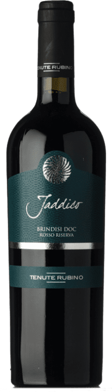 26,95 € Envoi gratuit | Vin rouge Tenute Rubino Jaddico Réserve D.O.C. Brindisi Pouilles Italie Negroamaro, Susumaniello Bouteille 75 cl