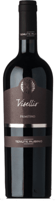 34,95 € Envio grátis | Vinho tinto Tenute Rubino Visellio I.G.T. Salento Puglia Itália Primitivo Garrafa 75 cl