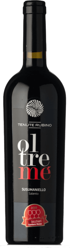 12,95 € Free Shipping | Red wine Tenute Rubino Oltremè I.G.T. Salento Puglia Italy Susumaniello Bottle 75 cl