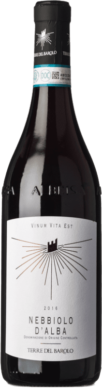 14,95 € Envio grátis | Vinho tinto Terre del Barolo D.O.C. Nebbiolo d'Alba Piemonte Itália Nebbiolo Garrafa 75 cl