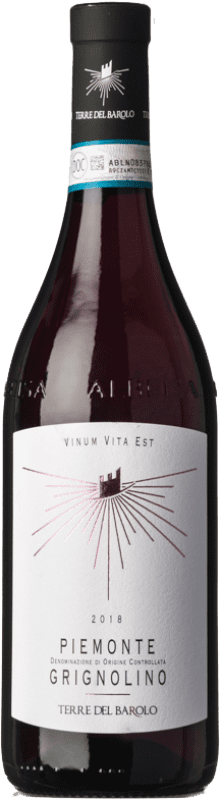 8,95 € Free Shipping | Red wine Terre del Barolo D.O.C. Piedmont Piemonte Italy Grignolino Bottle 75 cl