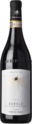 28,95 € Spedizione Gratuita | Vino rosso Terre del Barolo D.O.C.G. Barolo Piemonte Italia Nebbiolo Bottiglia 75 cl
