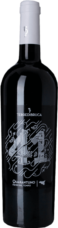 22,95 € Free Shipping | Red wine Terre di Bruca Quarantuno Fuori dal Tempo D.O.C. Sicilia Sicily Italy Nero d'Avola Bottle 75 cl