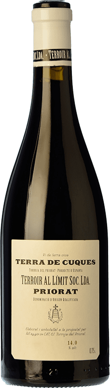 29,95 € Envio grátis | Vinho tinto Terroir al Límit Terra de Cuques Negre Crianza D.O.Ca. Priorat Catalunha Espanha Grenache, Carignan Garrafa 75 cl