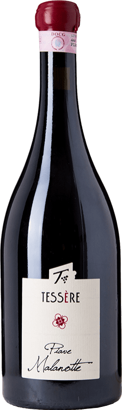 29,95 € Free Shipping | Red wine Tessère D.O.C. Piave Malanotte - Malanotte del Piave Garda Veneto Italy Raboso Bottle 75 cl