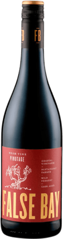 9,95 € Бесплатная доставка | Красное вино False Bay Bushvine I.G. Stellenbosch Coastal Region Южная Африка Pinotage бутылка 75 cl