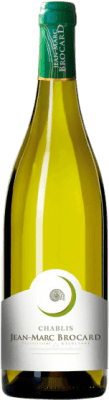 28,95 € Бесплатная доставка | Белое вино Jean-Marc Brocard A.O.C. Chablis Бургундия Франция Chardonnay — Шардоне Eco — Эко Био Органический 75 cl