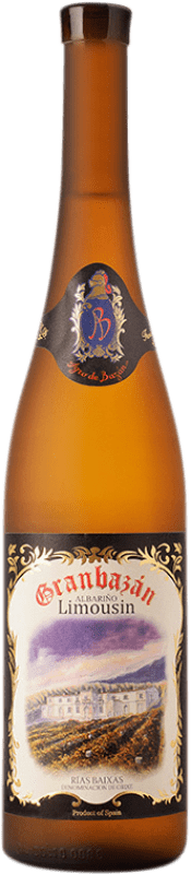 26,95 € Kostenloser Versand | Weißwein Agro de Bazán Granbazán Limousin Blanco D.O. Rías Baixas Galizien Spanien Albariño Flasche 75 cl
