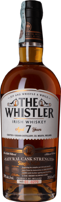 86,95 € Envoi gratuit | Whisky Single Malt The Whistler Cask Strength — Brut de Fût Irlande 7 Ans Bouteille 70 cl