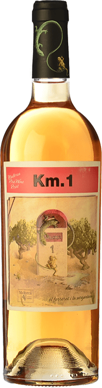 10,95 € Бесплатная доставка | Розовое вино Tianna Negre Ses Nines Km. 1 Rosat I.G.P. Vi de la Terra de Mallorca Майорка Испания Callet бутылка 75 cl