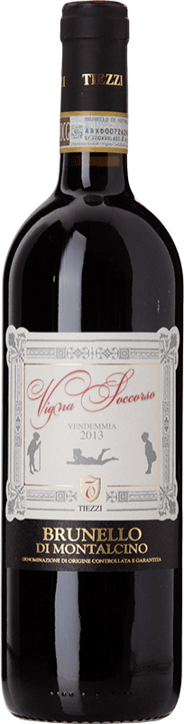 57,95 € Free Shipping | Red wine Tiezzi Vigna Soccorso D.O.C.G. Brunello di Montalcino Tuscany Italy Sangiovese Bottle 75 cl