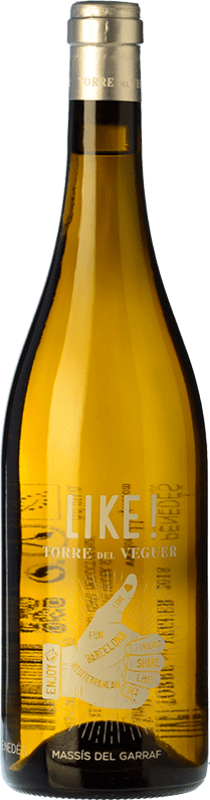 6,95 € Kostenloser Versand | Weißwein Torre del Veguer Like Crianza — Kurze Fassreifung D.O. Penedès Katalonien Spanien Moscato — Muskateller, Xarel·lo Eco — Biologisch Flasche 75 cl