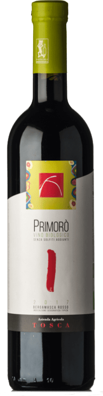 14,95 € Бесплатная доставка | Красное вино Tosca Primorò I.G.T. Lombardia Ломбардии Италия Merlot — Мерло, Cabernet Sauvignon — Каберне Совиньон, Franconia — Франкония Eco — Эко Био Органический 75 cl