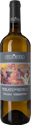 19,95 € Envío gratis | Vino blanco Tua Rita Perlato del Bosco Bianco I.G.T. Toscana Toscana Italia Vermentino Botella 75 cl