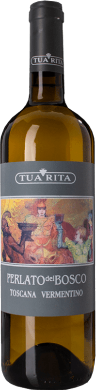 16,95 € Бесплатная доставка | Белое вино Tua Rita Perlato del Bosco I.G.T. Toscana Тоскана Италия Vermentino бутылка 75 cl