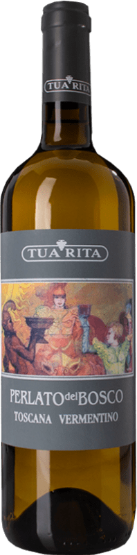 19,95 € 免费送货 | 白酒 Tua Rita Perlato del Bosco Bianco I.G.T. Toscana 托斯卡纳 意大利 Vermentino 瓶子 75 cl