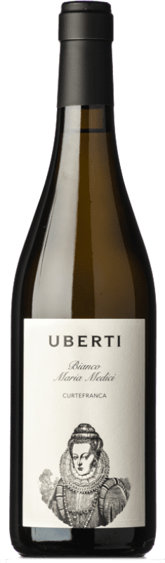 23,95 € 免费送货 | 白葡萄酒 Uberti Maria Medici D.O.C. Curtefranca 伦巴第 意大利 Chardonnay — 莎当妮 Eco — 生态 有机 天然 75 cl