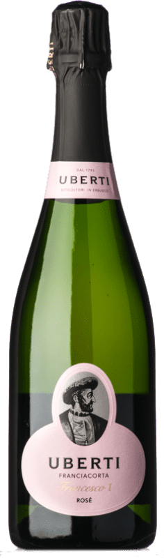 33,95 € Envoi gratuit | Vin Mousseux Rosé Uberti Francesco I Brut Rosé D.O.C.G. Franciacorta Lombardia Italie Pinot Noir, Chardonnay Bouteille 75 cl