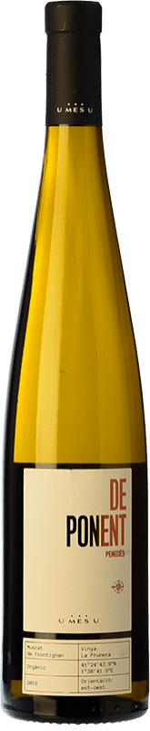 12,95 € 免费送货 | 白葡萄酒 U Més U De Ponent D.O. Penedès 加泰罗尼亚 西班牙 Moscato — 麝香葡萄 Eco — 生态 有机 天然 75 cl