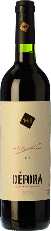 16,95 € Бесплатная доставка | Красное вино U Més U Defora старения D.O. Penedès Каталония Испания Carignan Eco Эко Био Органический бутылка 75 cl