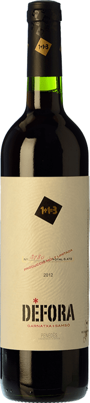 15,95 € 免费送货 | 红酒 U Més U Defora 岁 D.O. Penedès 加泰罗尼亚 西班牙 Carignan 瓶子 75 cl