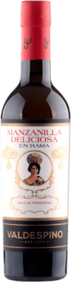 12,95 € Бесплатная доставка | Крепленое вино Valdespino Deliciosa en Rama D.O. Manzanilla-Sanlúcar de Barrameda Санлукар-де-Баррамеда Испания Palomino Fino Половина бутылки 37 cl