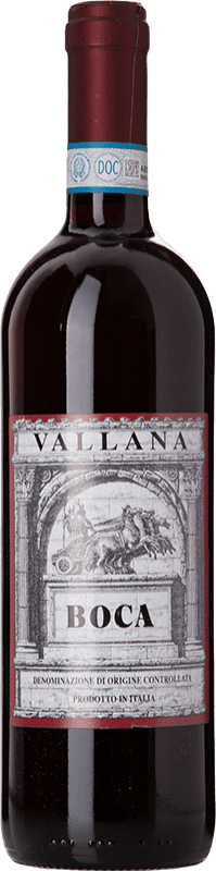 29,95 € Бесплатная доставка | Красное вино Vallana D.O.C. Boca Пьемонте Италия Nebbiolo, Vespolina, Rara бутылка 75 cl