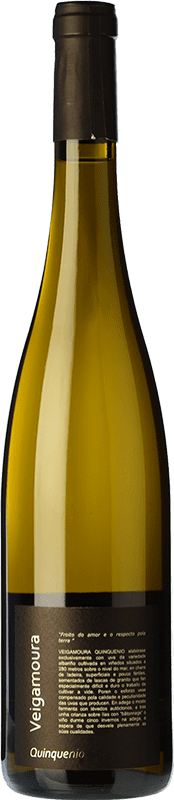 49,95 € Kostenloser Versand | Weißwein Veigamoura Quinquenio Alterung D.O. Rías Baixas Galizien Spanien Albariño Flasche 75 cl