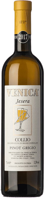21,95 € 免费送货 | 白酒 Venica & Venica Jesera D.O.C. Collio Goriziano-Collio 弗留利 - 威尼斯朱利亚 意大利 Pinot Grey 瓶子 75 cl