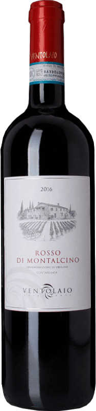 19,95 € 免费送货 | 红酒 Ventolaio D.O.C. Rosso di Montalcino 托斯卡纳 意大利 Sangiovese 瓶子 75 cl