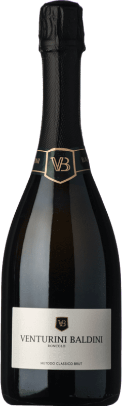 18,95 € Envio grátis | Espumante branco Venturini Baldini Metodo Classico Brut I.G.T. Emilia Romagna Emília-Romanha Itália Pinot Preto, Chardonnay, Pinot Meunier Garrafa 75 cl