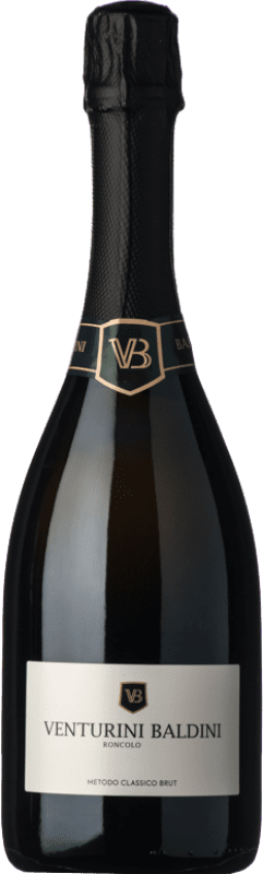 19,95 € 免费送货 | 白起泡酒 Venturini Baldini Brut — 起泡酒 干型 经典 I.G.T. Emilia Romagna 艾米利亚 - 罗马涅 意大利 Pinot Noir — 黑皮诺, Chardonnay — 莎当妮, Pinot Meunier — 黑皮诺·莫尼耶 Eco — 生态 有机 天然 瓶装 75 cl