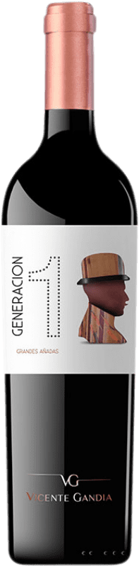 16,95 € Envoi gratuit | Vin Rouge Vicente Gandía Generación 1 Crianza D.O. Utiel-Requena Communauté valencienne Espagne Syrah, Cabernet Sauvignon, Bobal 75 cl