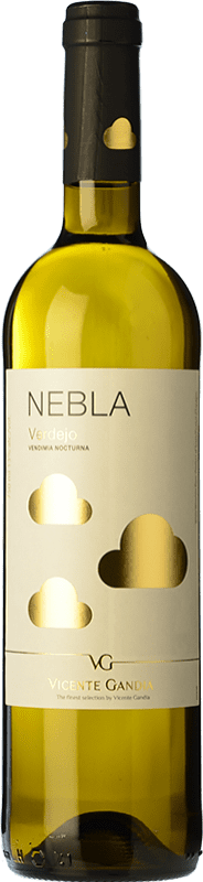 12,95 € Бесплатная доставка | Белое вино Vicente Gandía Nebla I.G.P. Vino de la Tierra de Castilla y León Кастилия-Леон Испания Verdejo — Вердехо Бутылка 75 cl